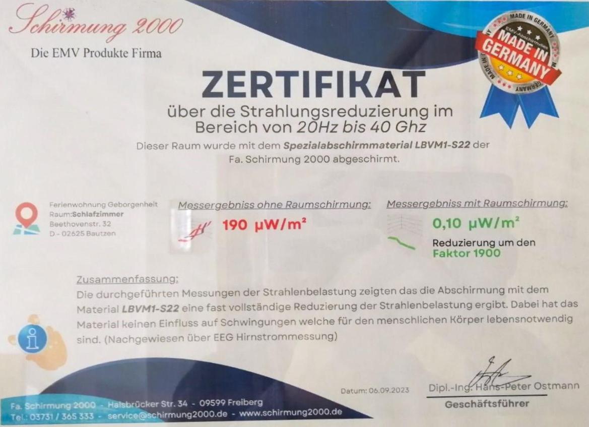 Fewo Geborgenheit Asza Mit Strahlungsfreien Zonen เบาท์เซน ภายนอก รูปภาพ